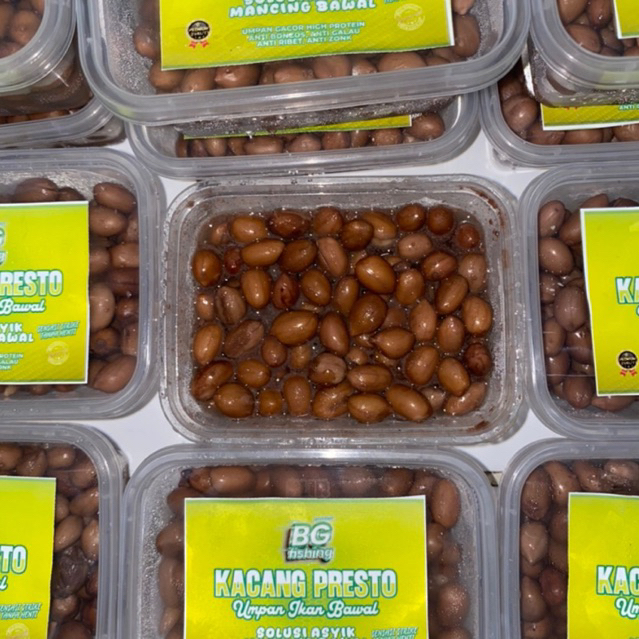 Umpan Bawal Kacang Presto Target Babon untuk mancing Galatama/Harian/Masteran/Galapoin siap pakai