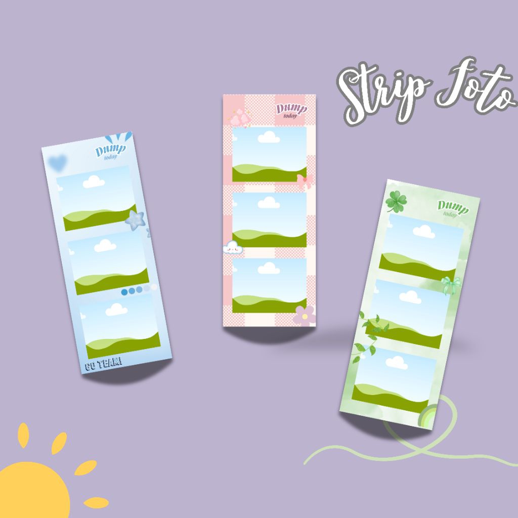 Jasa Template Strip Photobooth lucu
