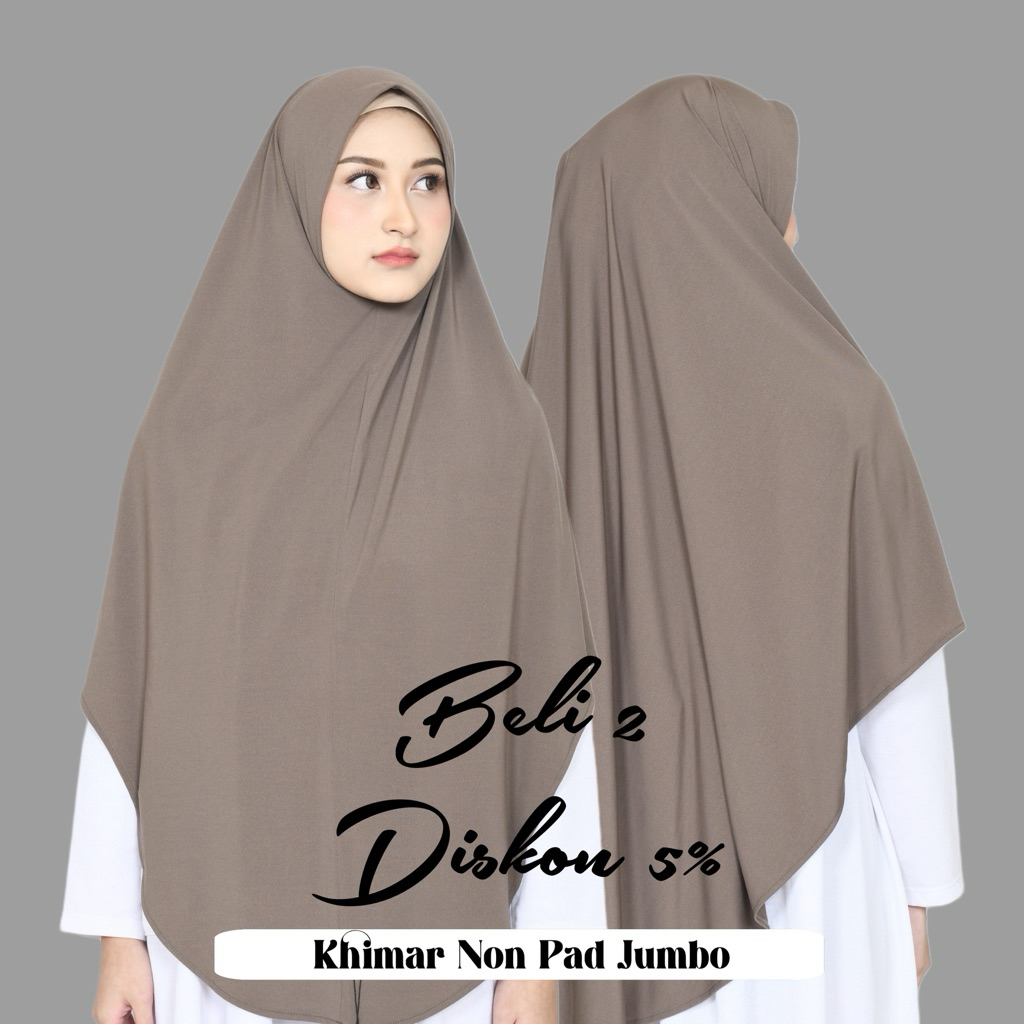 JILBAB BERGO INSTAN KHIMAR NON PAD SYARI JUMBO JERSEY PREMIUM