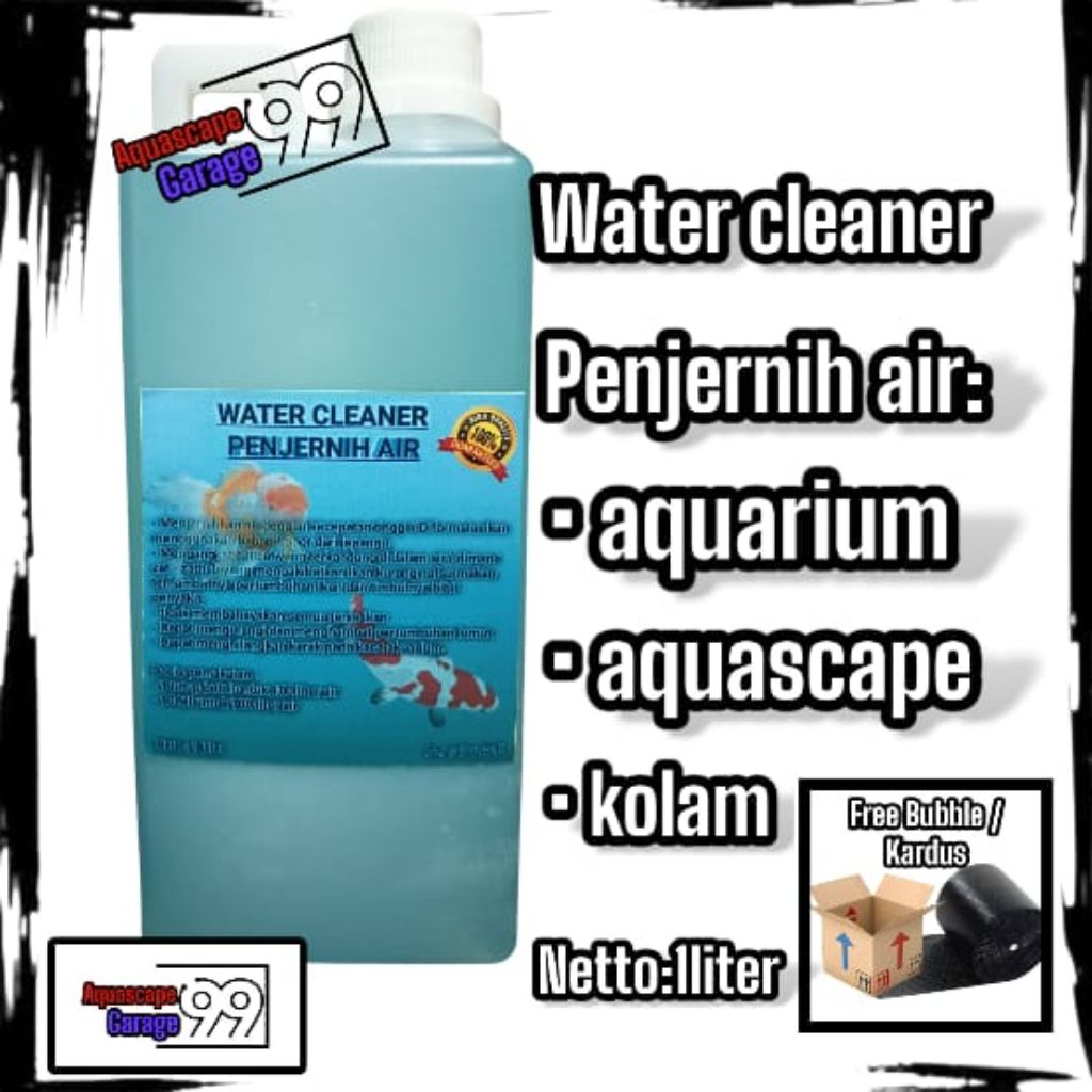 Penjernih air 1 liter / penjernih air / penjernih air plus /penjernih air aquarium / penjernih kolam