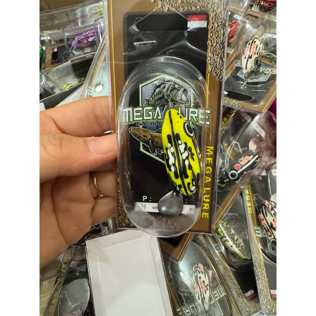 Soft frog Mega lure umpan gabus 4cm blade oval