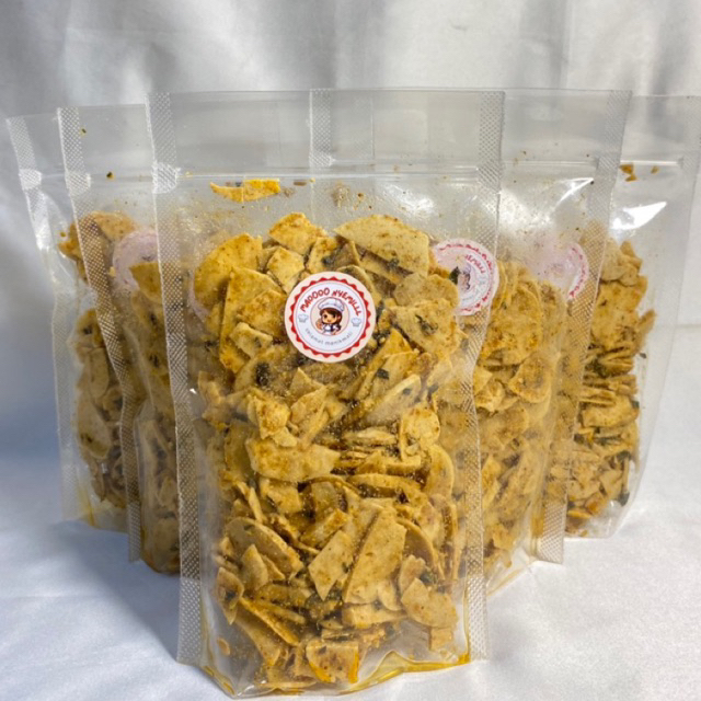 

Basreng daun jeruk Mao0oo NyemiLL pedas/original 100 gram