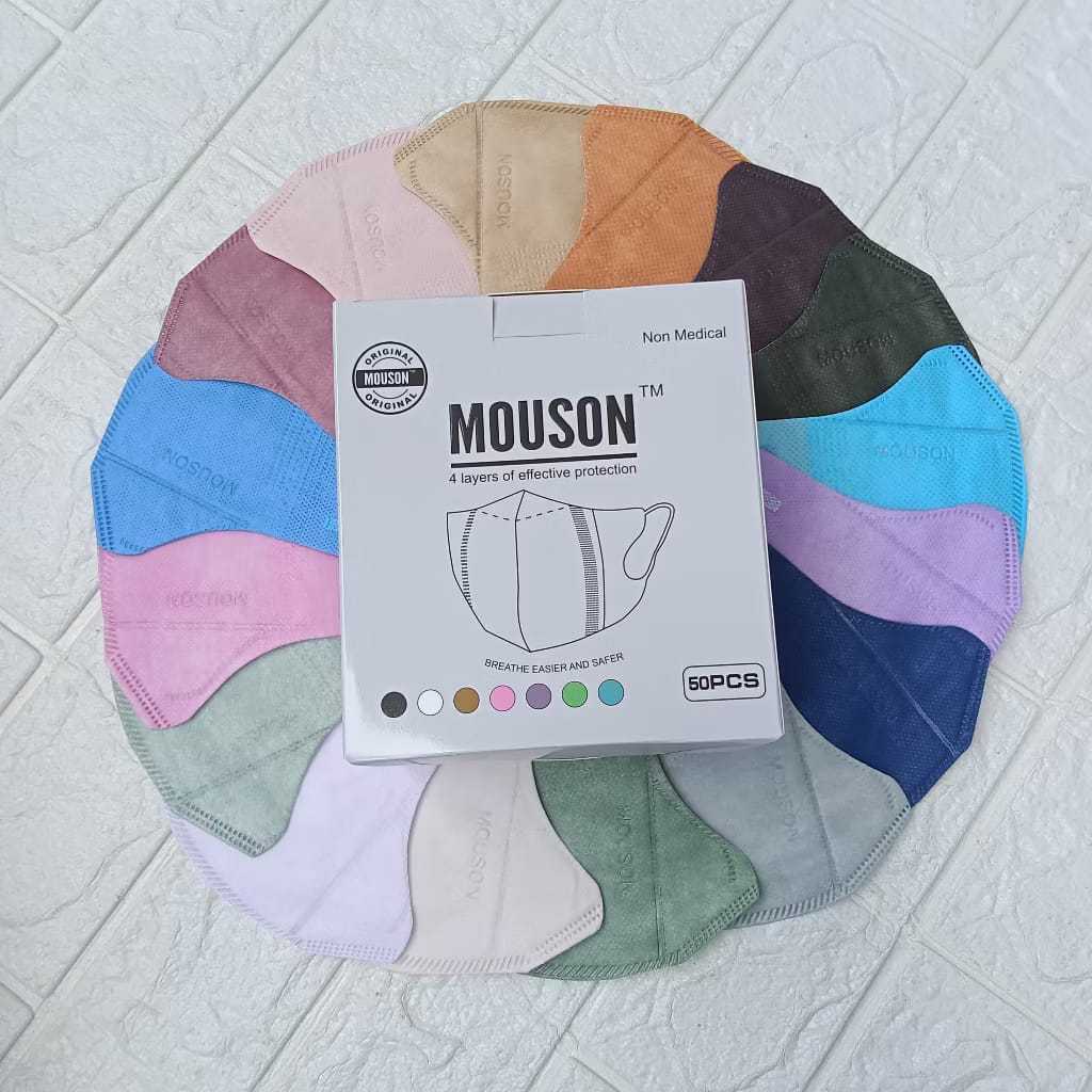 READY DUCKBILL MOUSON GARIS EMBOSS. DUKCBILL MOUSON PUTIH, DUCKBILL MOUSON HITAM