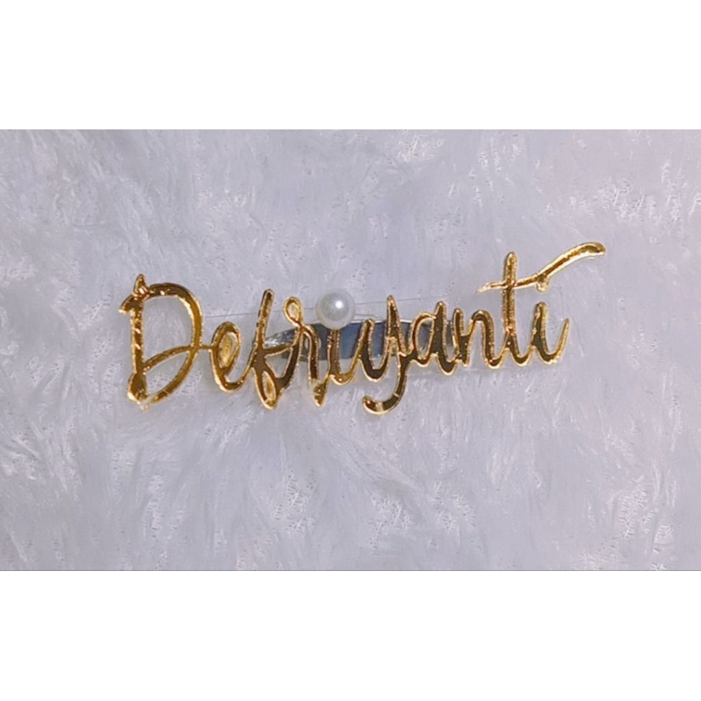 Bros Hijab/Bros dagu/nametag Akrilik