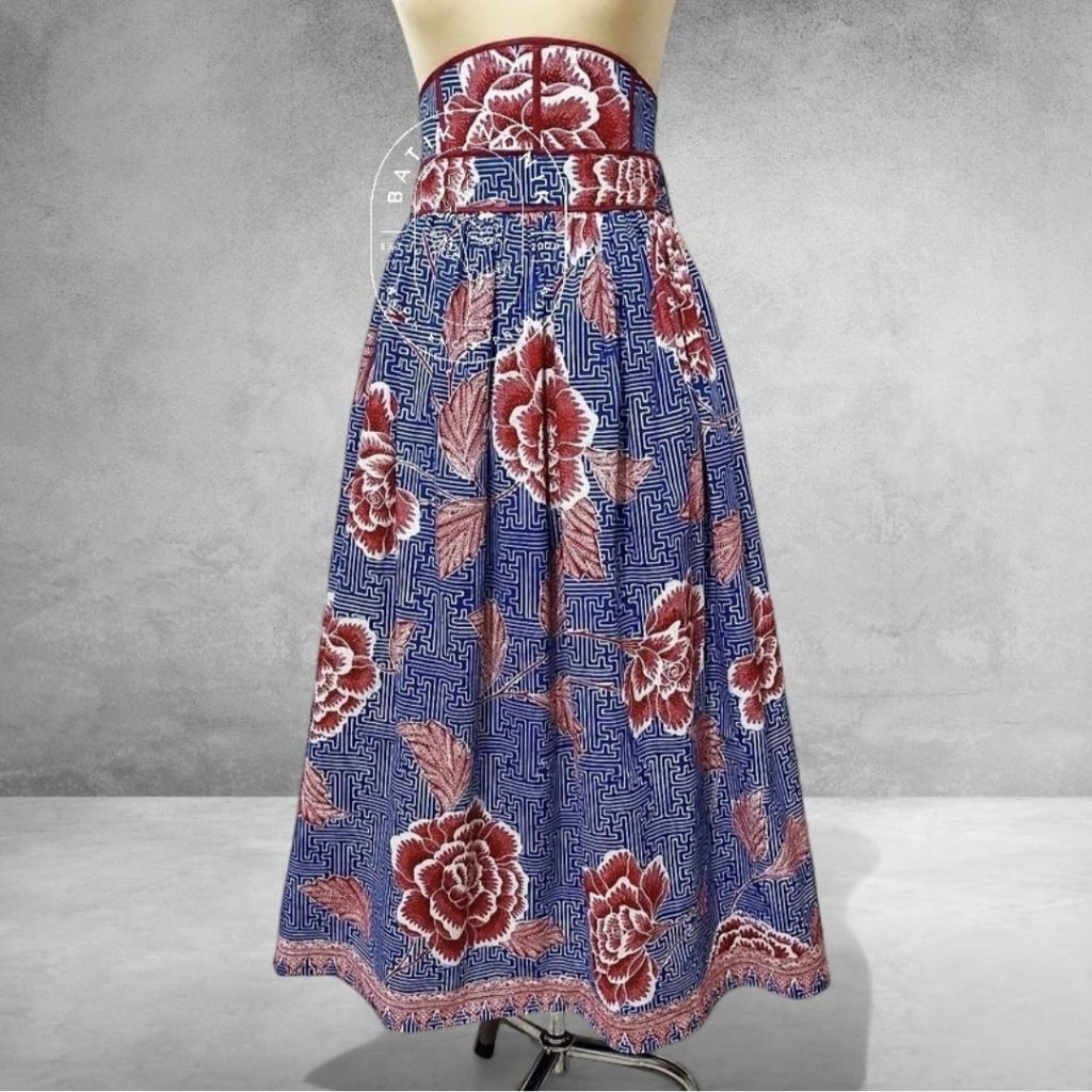 BATIK NONIK rok highwaist long skirt batik encim benji rok panjang batik cap peranakan