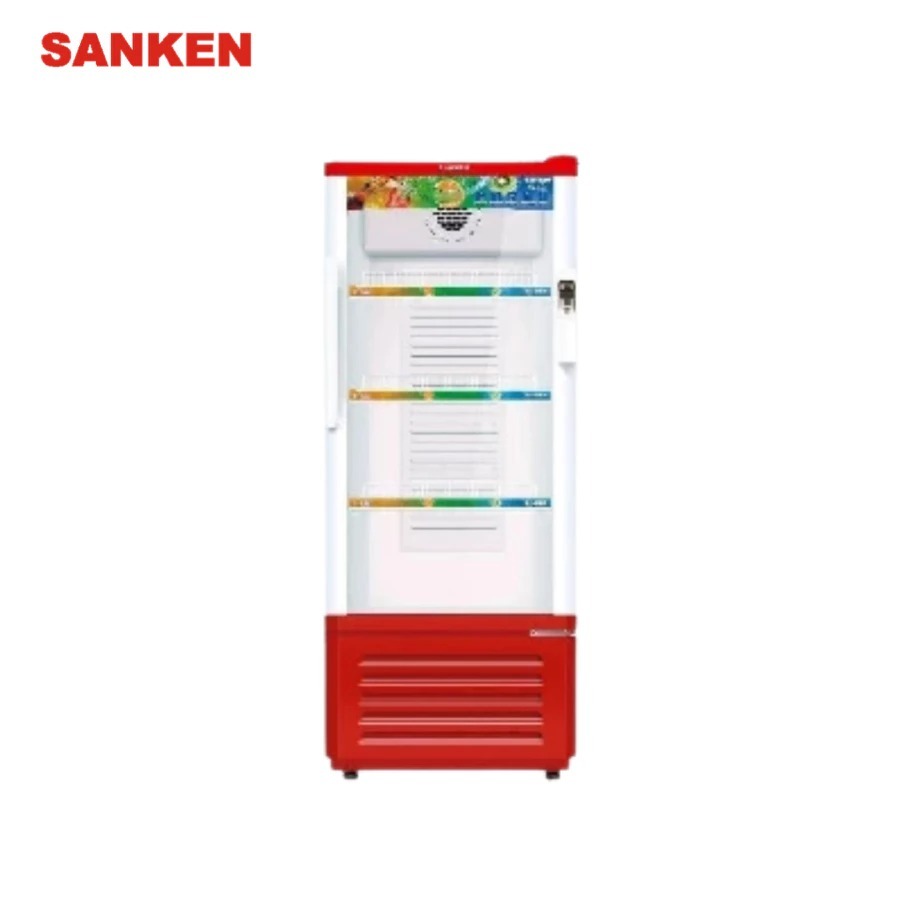 Showcase Sanken 4 rak 220 liter SRS 225 MR
