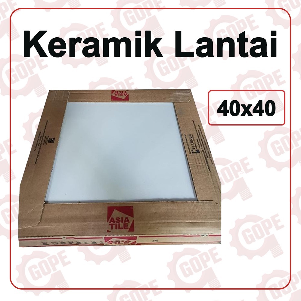 Keramik Putih Asia Tile Murano Ukuran 30x30 40x40 Per Dus