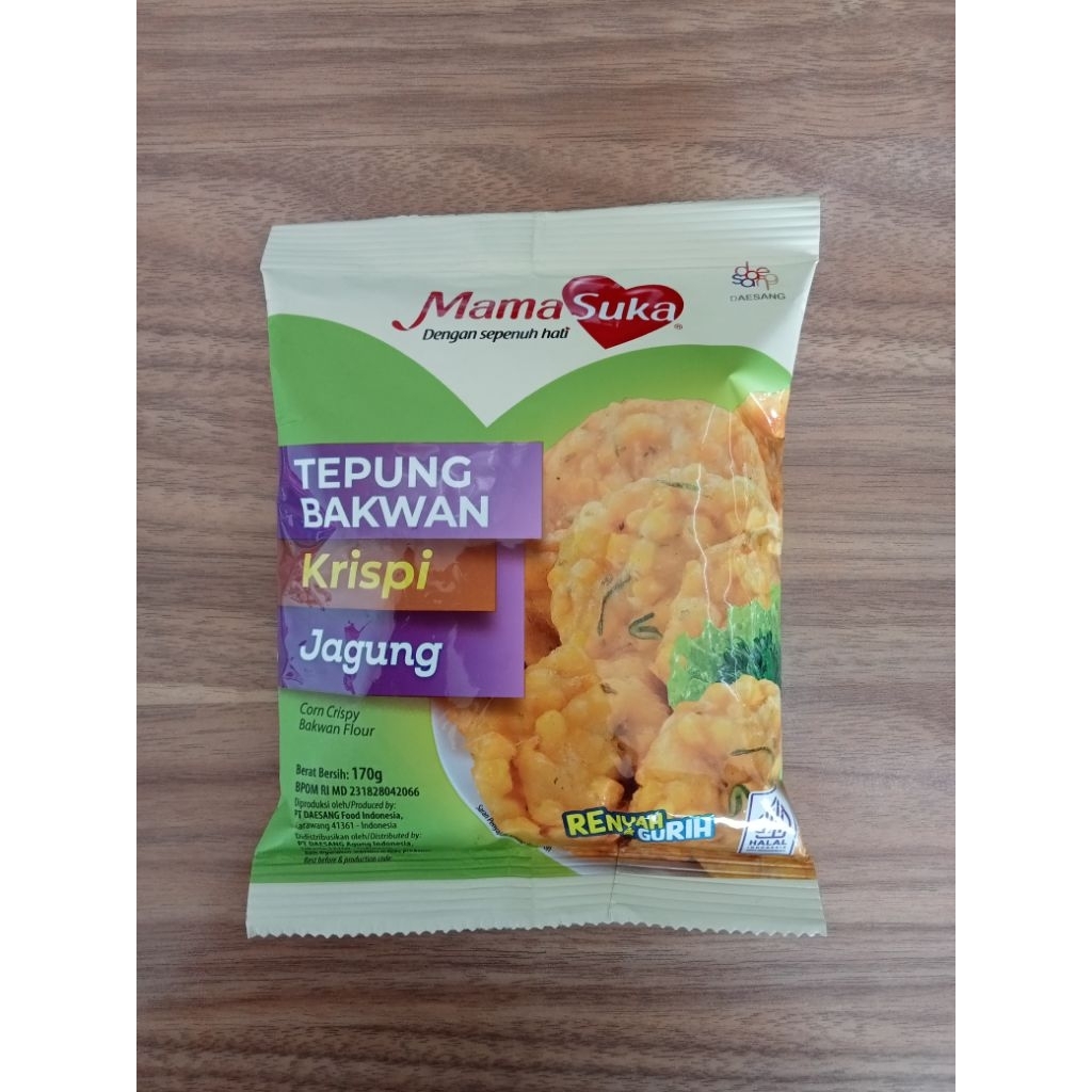 

Mamasuka tepung bakwan krispi jagung 170g