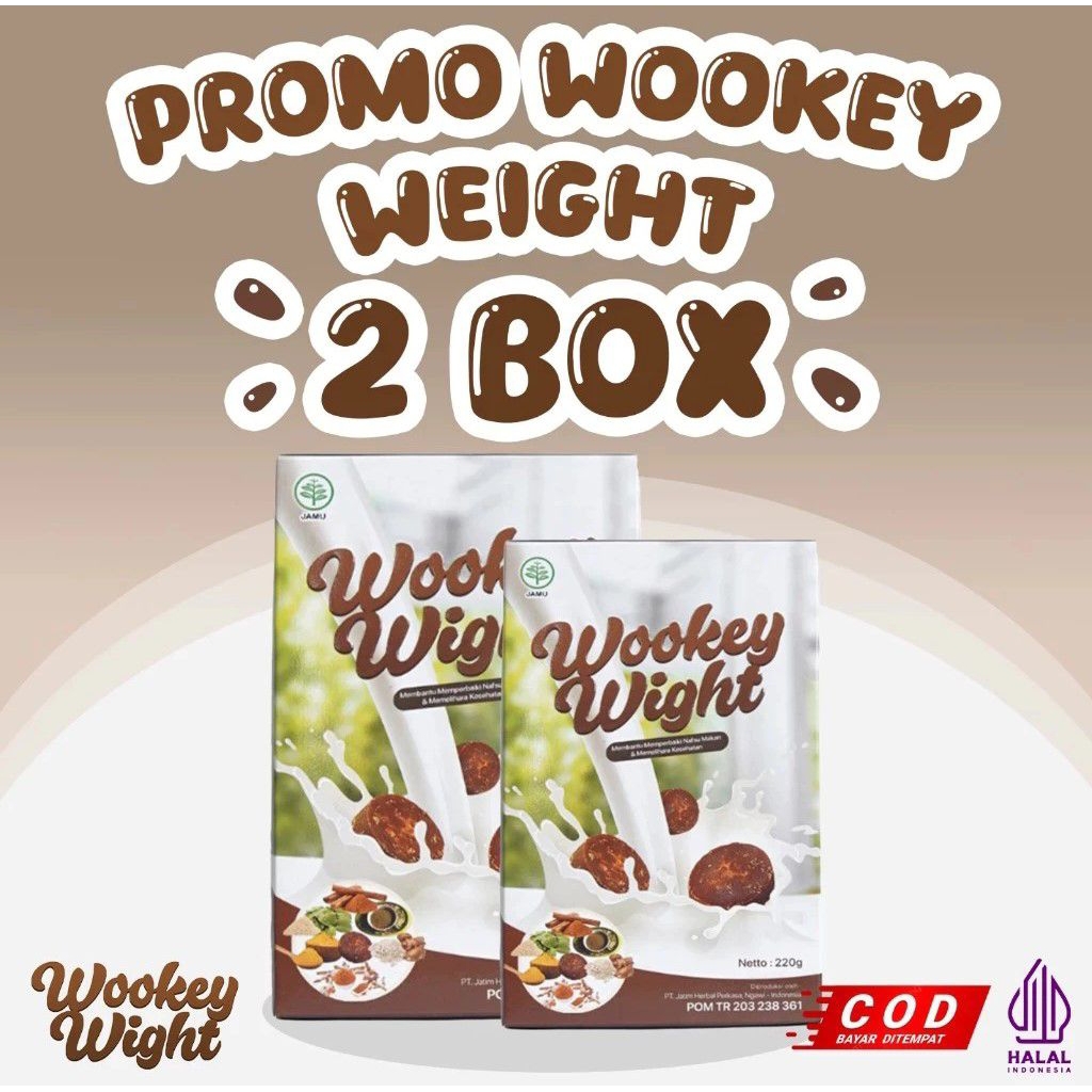 

PROMO TERMURAH!!! 2 BOX WOOKEY WEIGHT ORIGINAL_Susu penambah berat badan