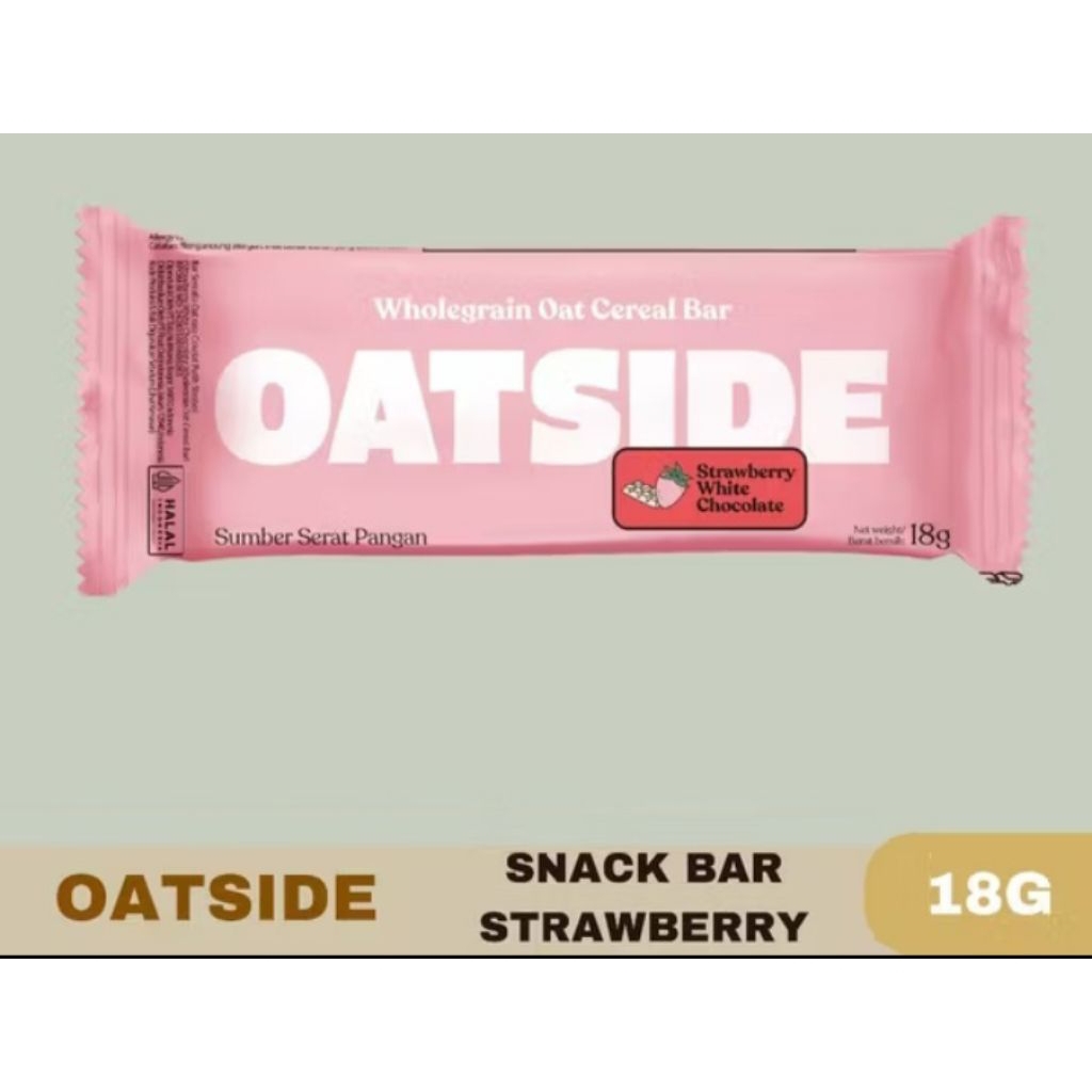 

OATSIDE cereal Bar STRAWBERRY WHITE CHOCOLATE 18g