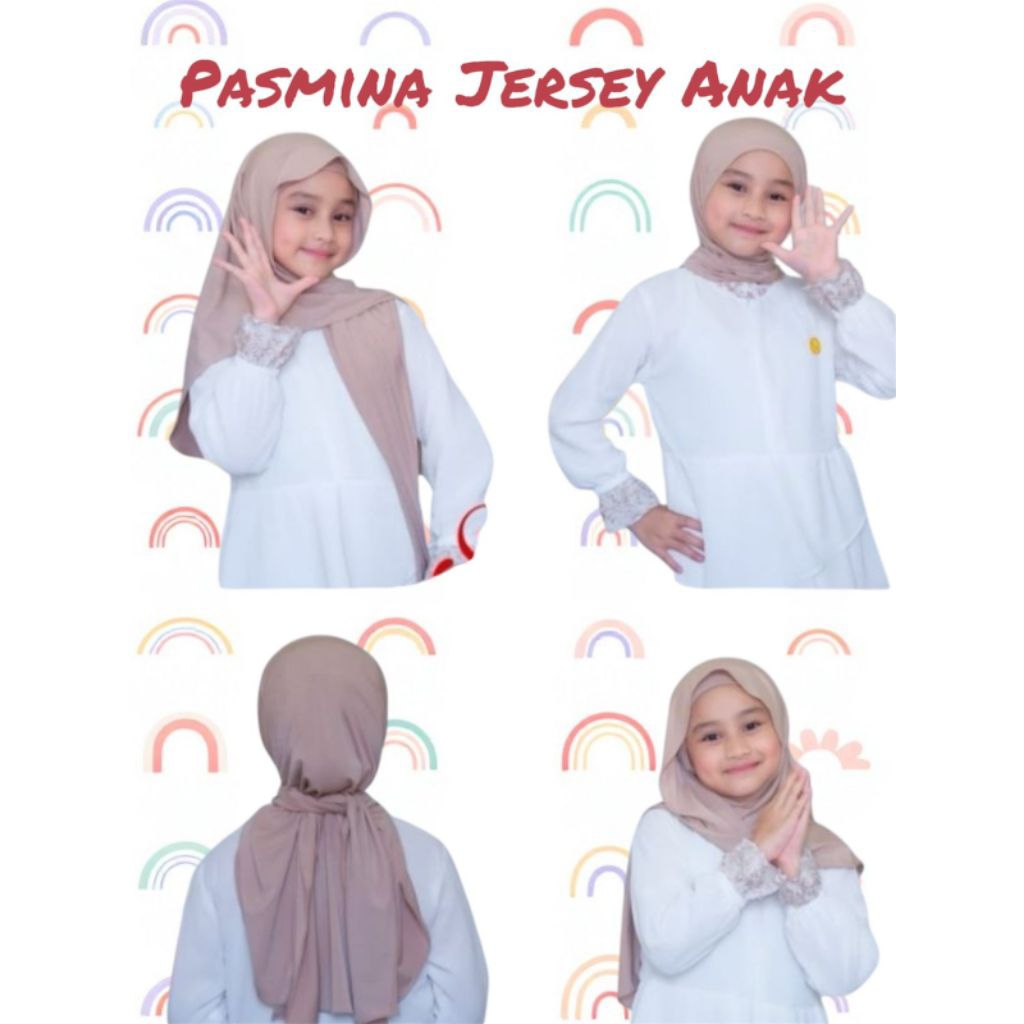[1268] Balerina - Pasmina Inner Anak  | Jilbab Instan Bahan Jersey - Anak Remaja