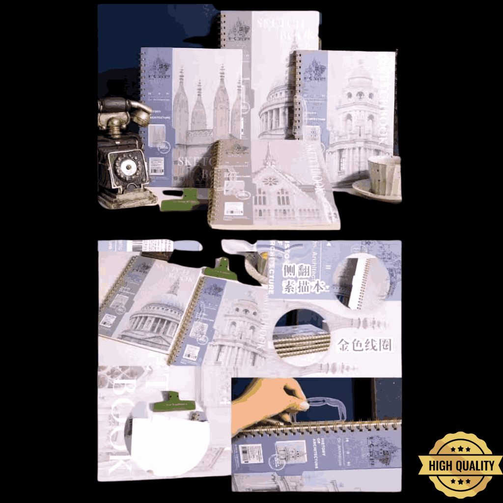 

Sketchbook Spiral Roll Over – Buku Sketsa A5/A4 Tebal | Catatan Gambar / Desain Seni