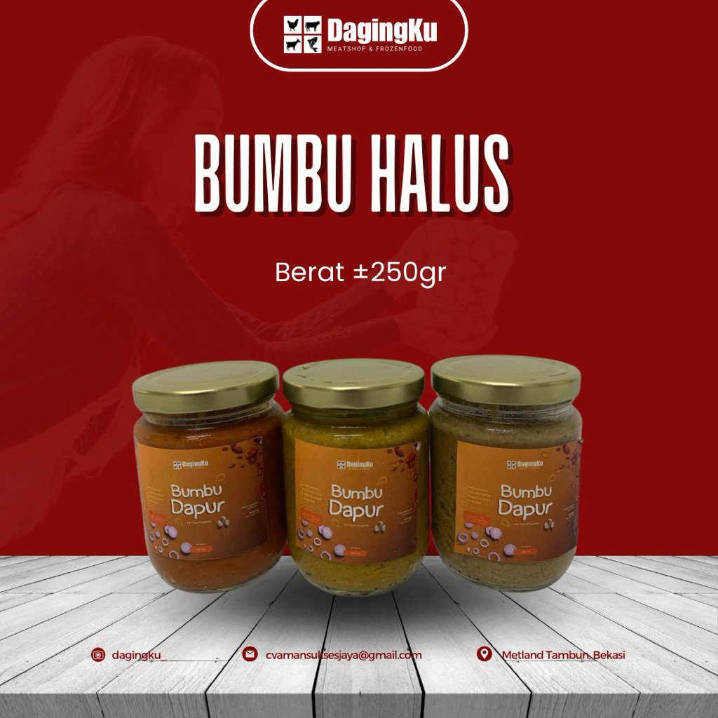 

Bumbu halus berat 250gr