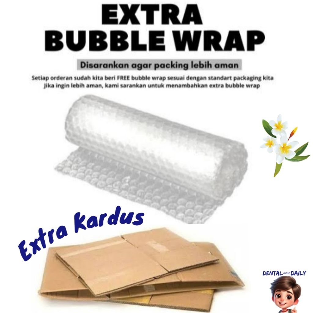 

Extra tambahan packing bubble wrap kardus aman