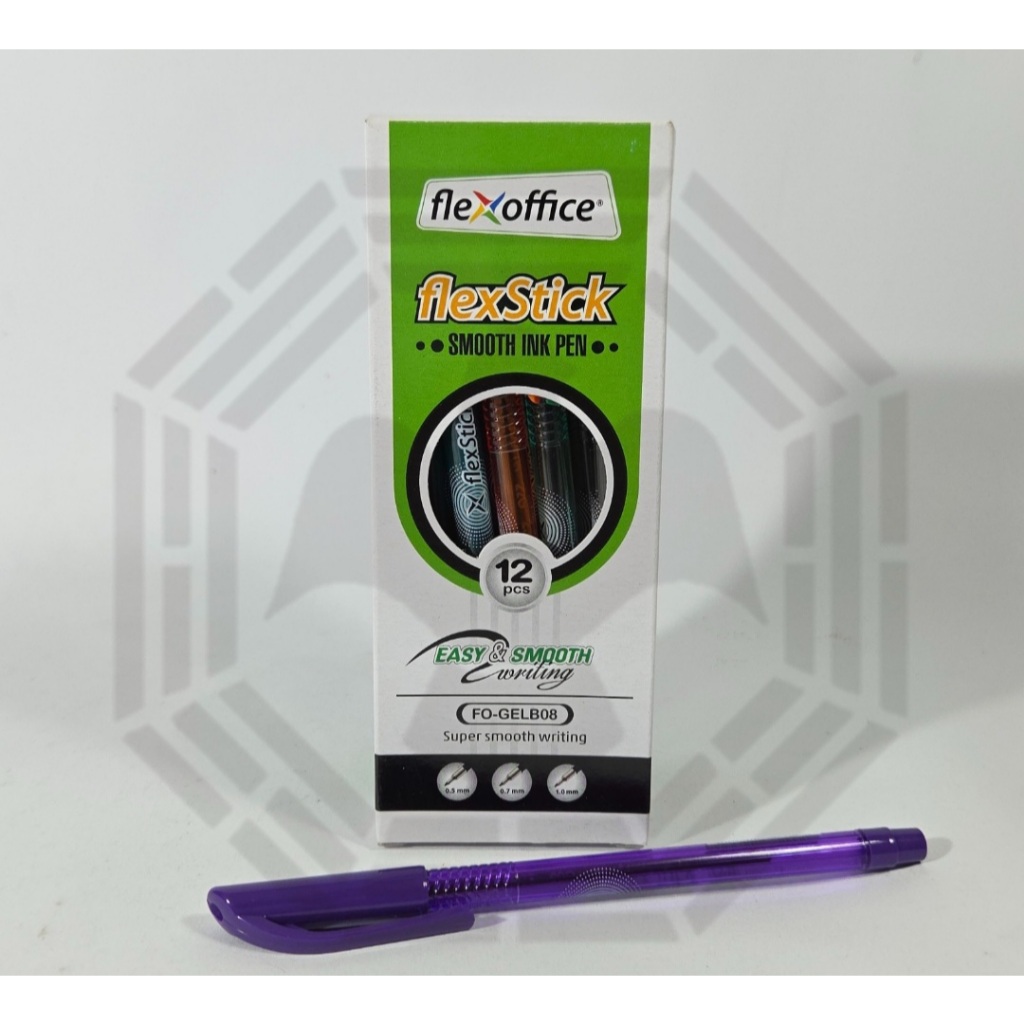 

Pulpen Flexoffice FlexStick | 0.5 mm | Super Smooth Writing | 1 Box Isi 12 pcs
