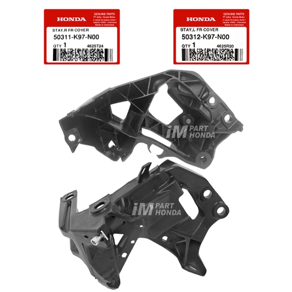 SALE 50311-K97-N00 50312-K97-N00 Cover Dudukan Lampu Depan Kanan Kiri Stay L R Fr Cover PCX 150 K97