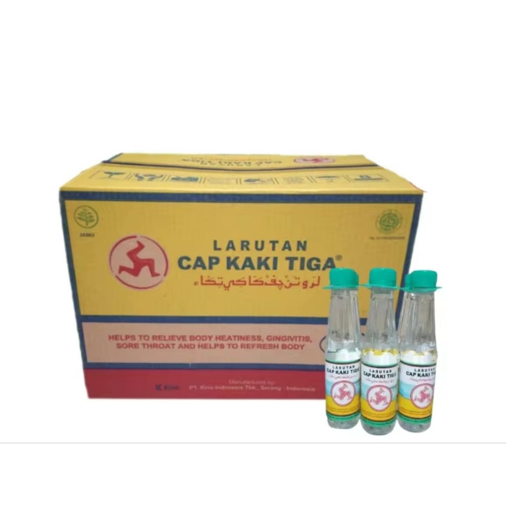

Larutan Cap Kaki 3 Botol 500ml - 1 Karton Isi 24 Botol | Minuman Penyegar Panas Dalam & Tenggorokan