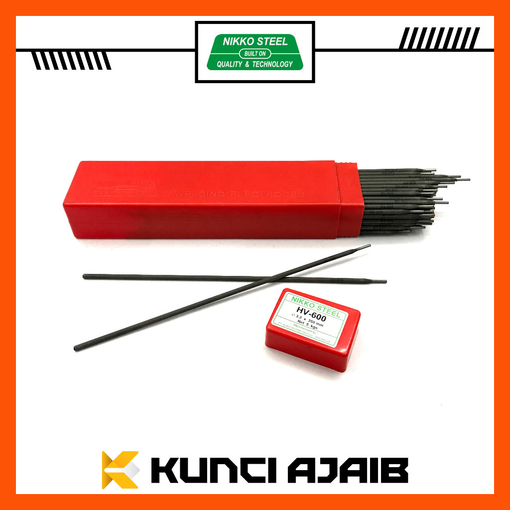 NIKKO STEEL HV-600 Kawat Las 3.2 4.0 mm Welding Electrode HV600