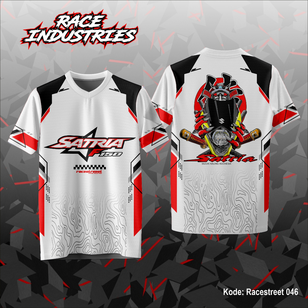 Jersey Racing Kaos Baju Satria F150  - Satria FU Jersey Racing Otomotif Desain Bahan Adem Lembut