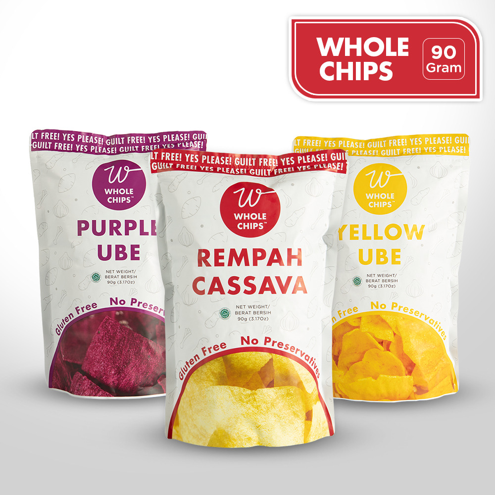 

Keripik Ubi & Keripik Singkong Whole Chips 90gr Beli 3 Lebih Hemat Keripik Sehat Halal