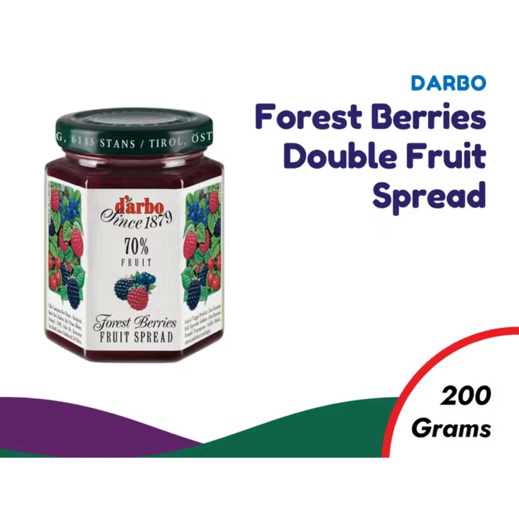 

selai Darbo Forest Berries Double Fruit Spread 200 Gr