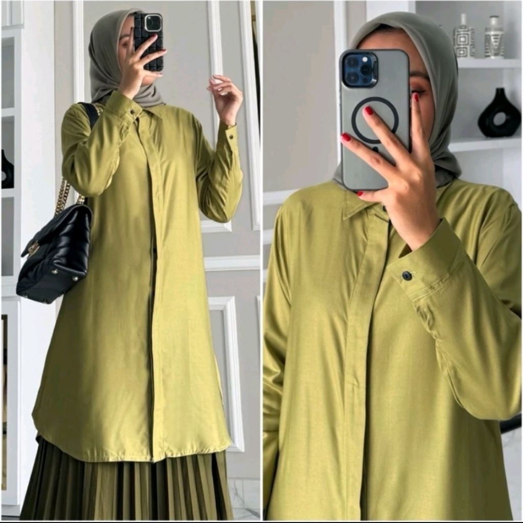 TunikSyakilaPolosWanitaSimpleDanElegan|TunikKatun(Busui)