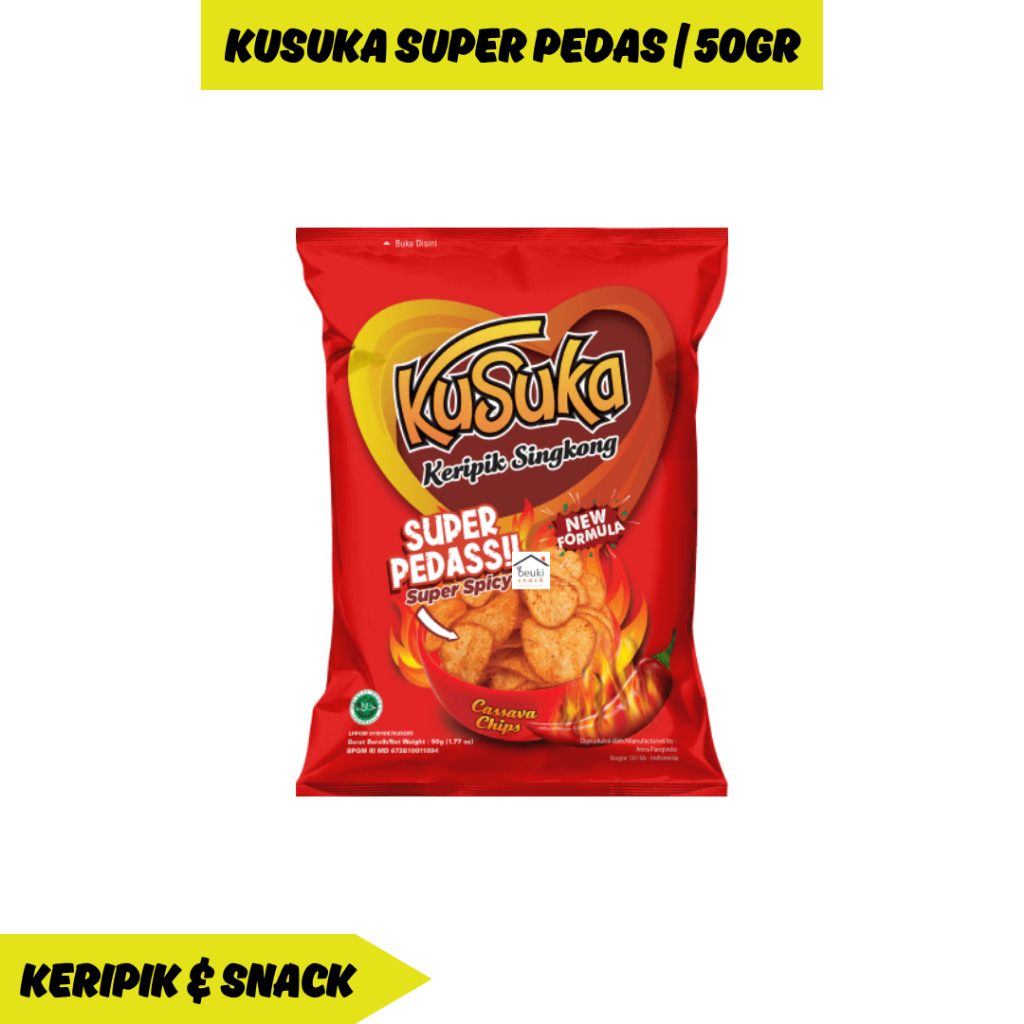 

Kusuka Keripik Singkong Super Pedas Renyah