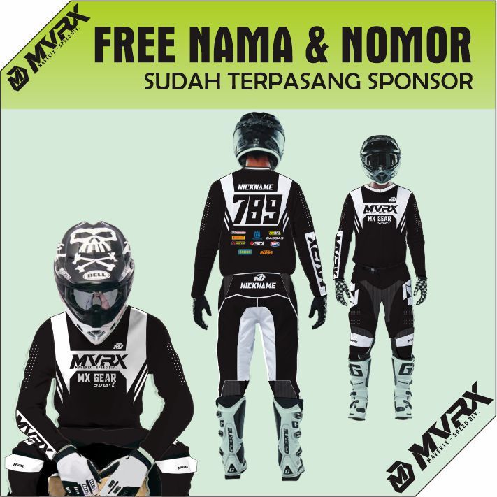Jersey Set Custom Motocross Grasstrack Trail MVRX