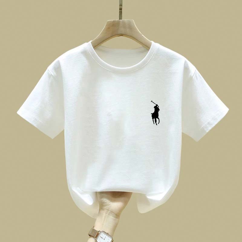 JiOJiO Tren mode Korea menunggang kuda potret kecil untuk pakaian anak baju anak perempuan baju anak