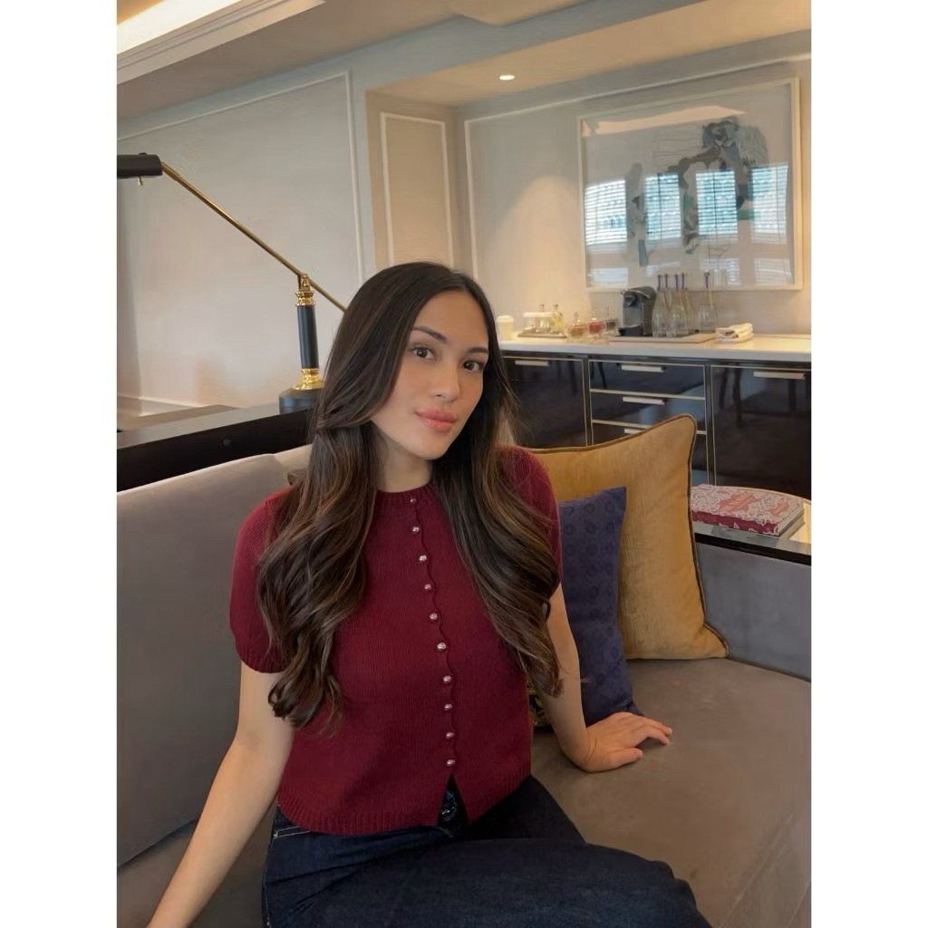 Glla - Rajut Margot Knit Top Maroon