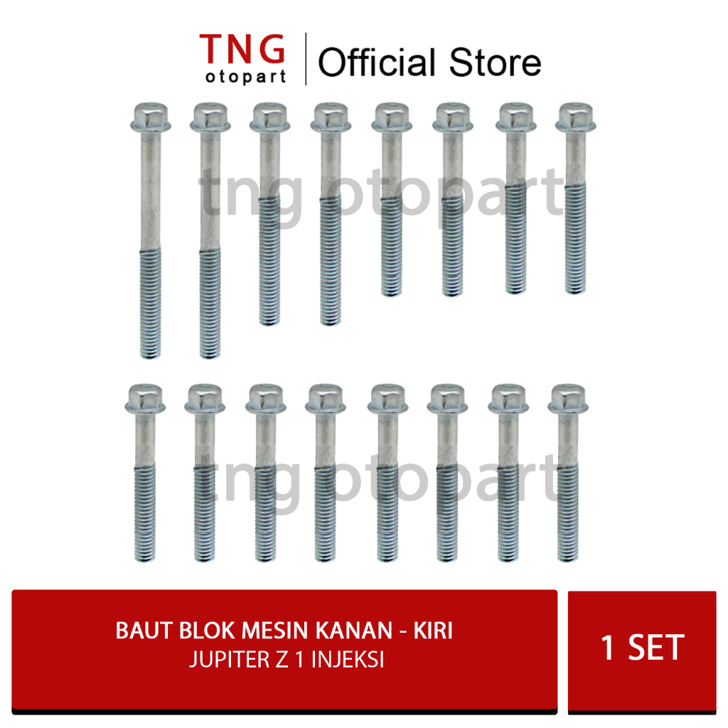Baut Blok Mesin  Yamaha Jupiter Z1 Injeksi  / Baut Blok Mesin Kanan Kiri Jupiter Z1 Injeksi