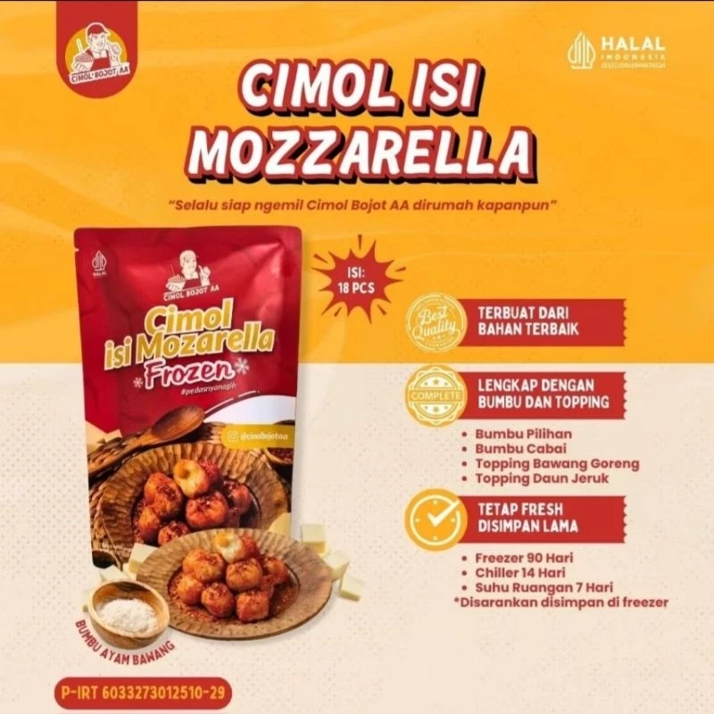 

[READY] Cimol Bojot AA Mozzarella FROZEN - 5 Pilihan Rasa