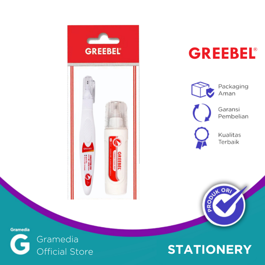 

Gramedia Pekanbaru - GREEBEL CORRECTION PEN 2 IN 1 CRD