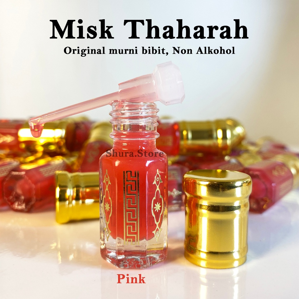 Misk Thaharah / Musk Thaharah Original Murni Bibit Tanpa Campuran / Miss Tahara 100% original| Pink