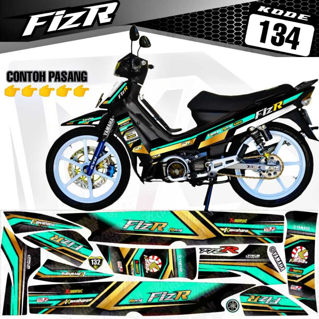 Striping F1ZR Stiker Variasi Yamaha F1ZR Decal Stiker Lis body F1ZR