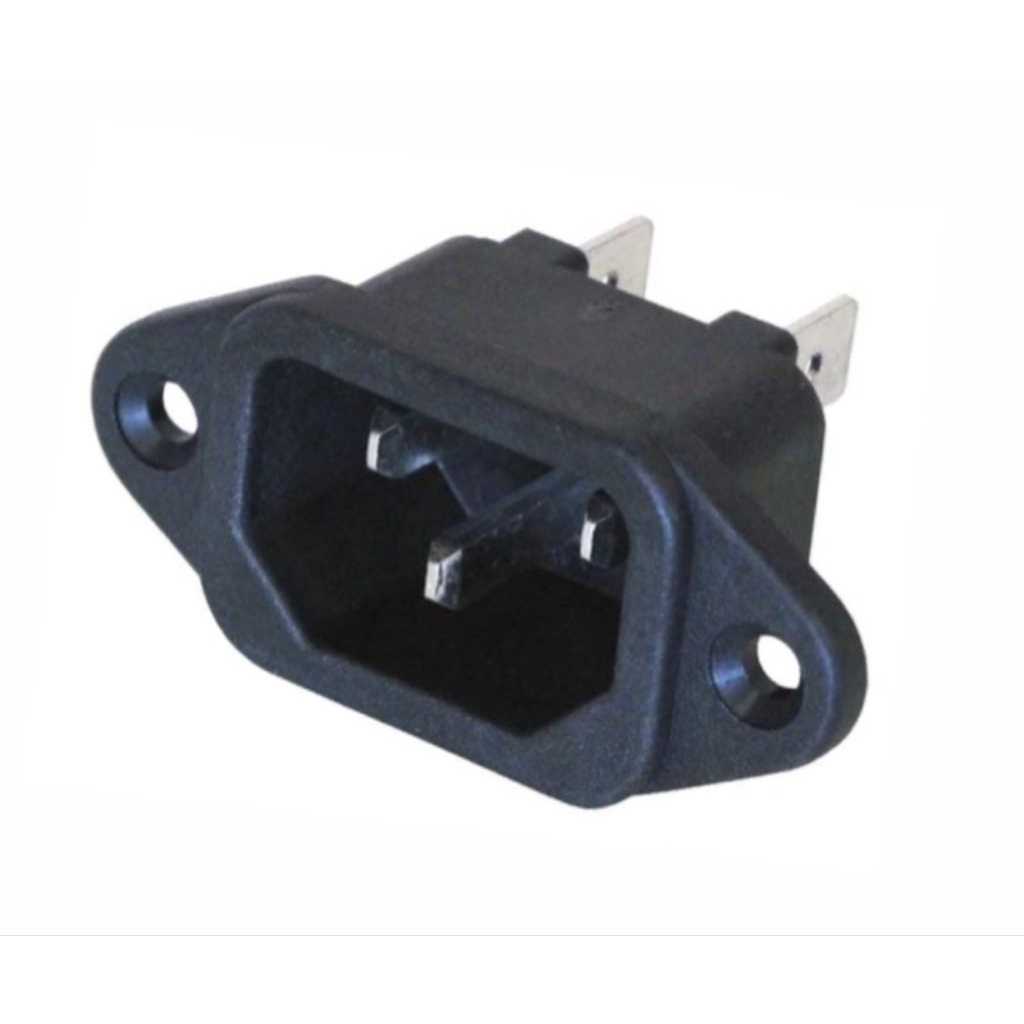 Socket Kabel Power AC 3 Lubang Pin PSU Komputer PC CPU