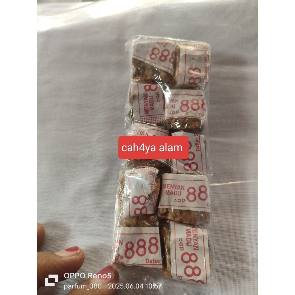 1.pak 10 biji menyan madu 888