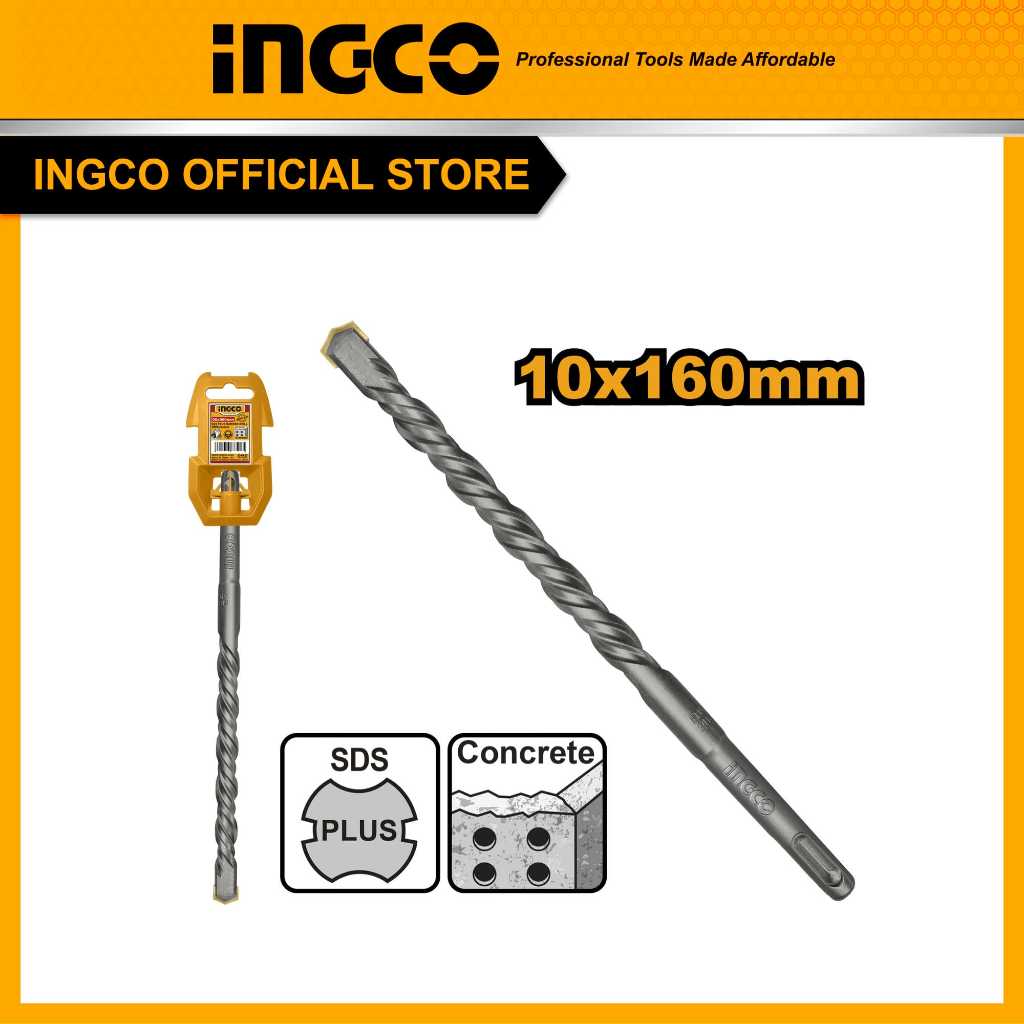 (INGCO) - Mata Bor Beton Colok 10x160mm Industrial INGCO DBH1211002
