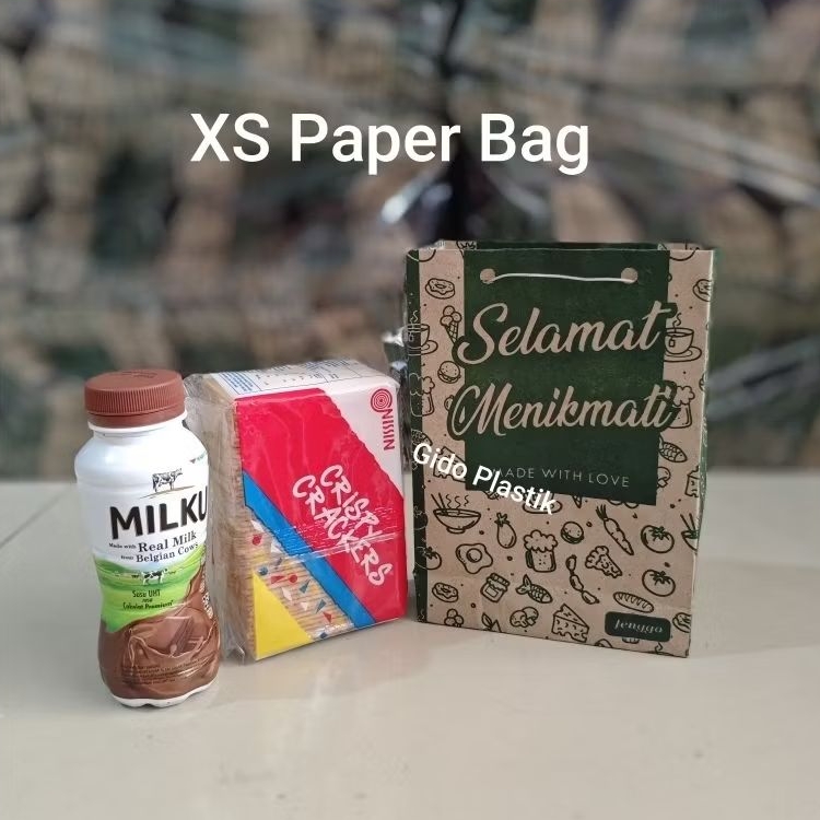 

( 50 Pcs ) Paper Bag Ukuran XS Tali Benang/ Tas Hajatan / Tas Kertas