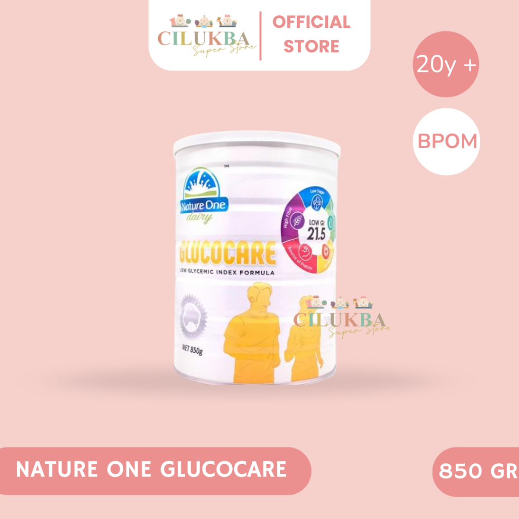 

NATURE ONE GLUCOCARE 850gr | SUSU LOW GLYCEMIC | 20 TAHUN KEATAS | SUSU BUBUK