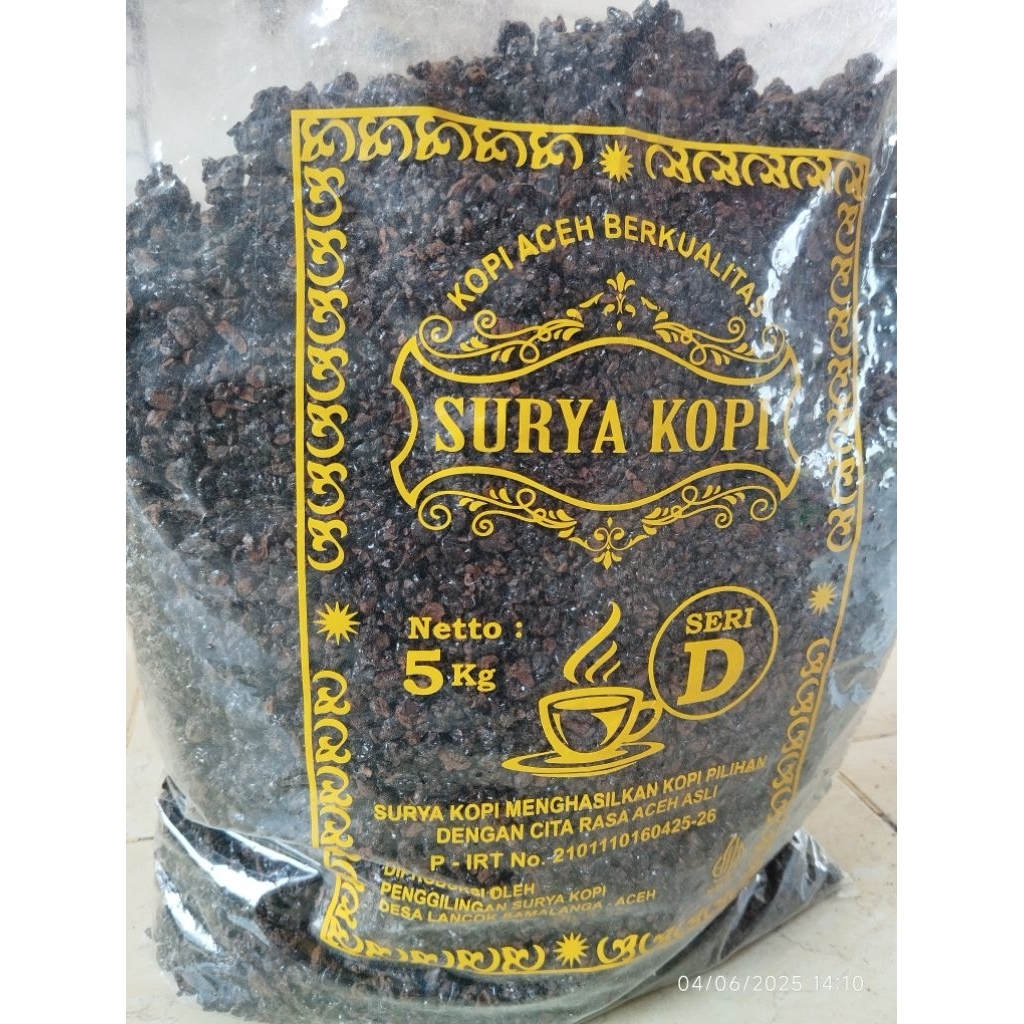 

Kopi Kasar Aceh merk Surya kopi 1Kg Seri D