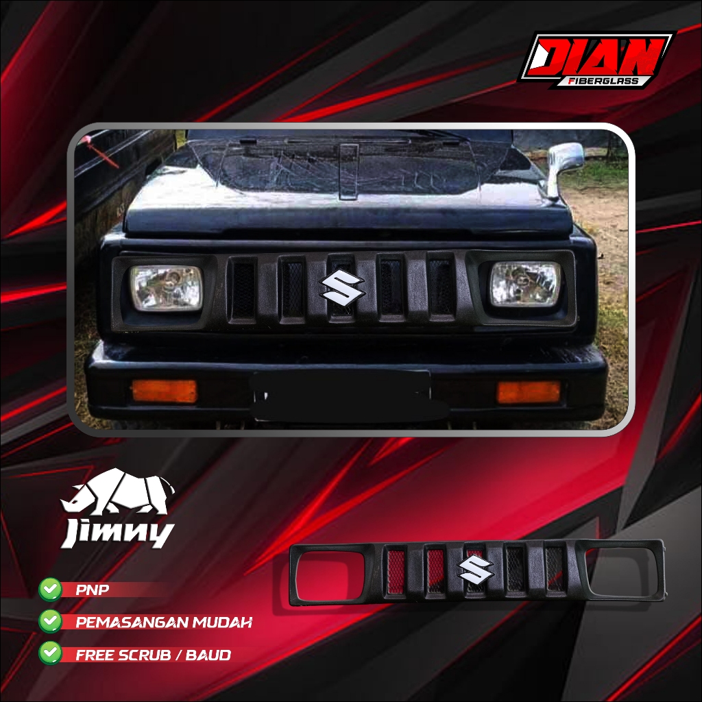 grill jimny katana model hummer lampu kotak new grill jimny custom grill suzuki jimny murah