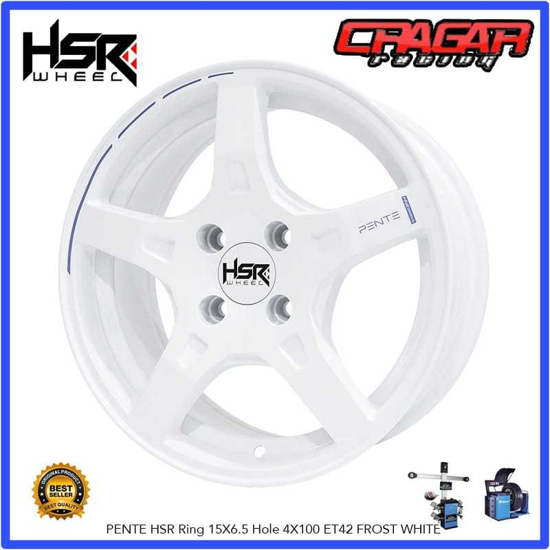 Velg racing palang 5 hsr wheel pente buat brio sigra calya espresso datsun karimun dll