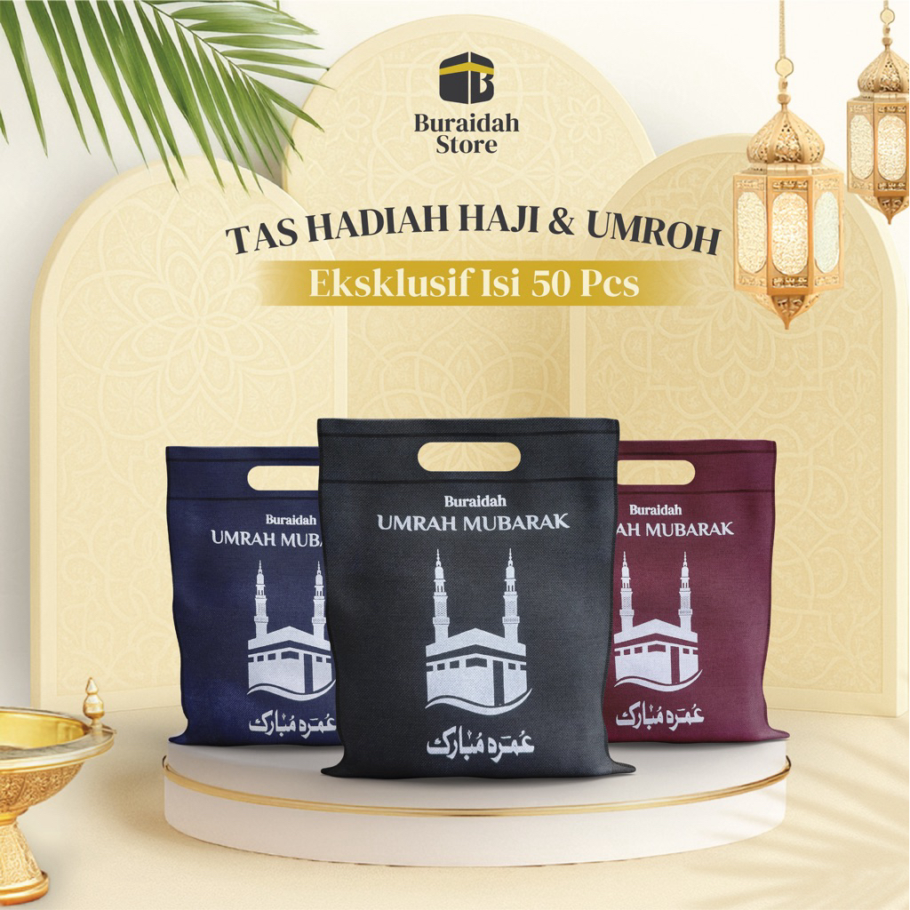 

Paket Hemat Isi 50 Pcs Tas Oleh Oleh Haji Umroh Premium Kabah Nabawi Kemasan Hampers Souvenir Umroh Unik Gift