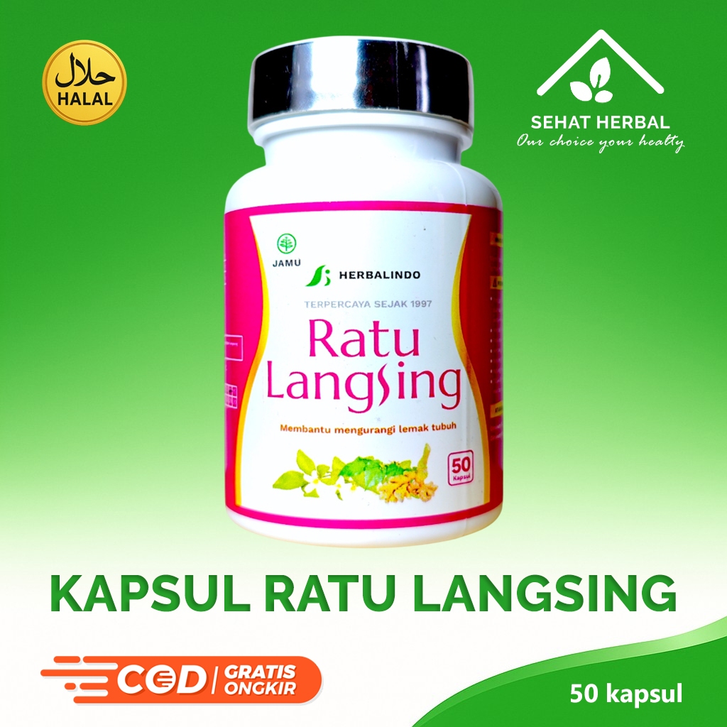 Ratu Langsing Pelangsing Herbal Alami | Ratu Langsing 50 Kapsul
