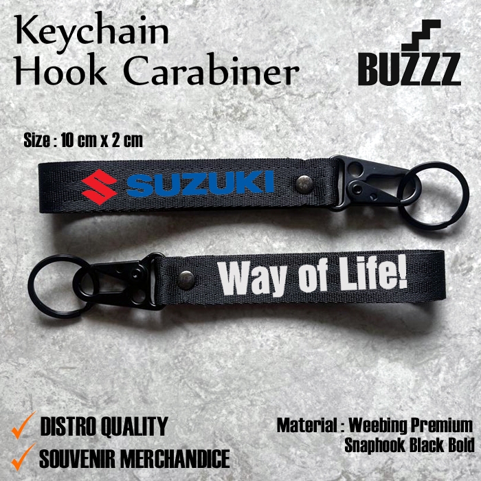 Gantungan Kunci Suzuki Skydrive - Keychain Suzuki Skydrive 125 - Carabiner Skydrive - Gantungan