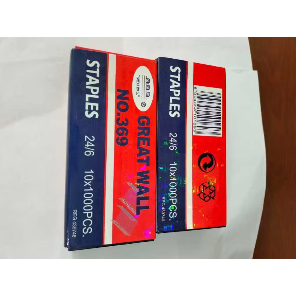 

(1 KOTAK KECIL) Isi GREATWALL Besar / Isi Staples GREATWALL No 3 / 369 (24/6) GREAT WALL