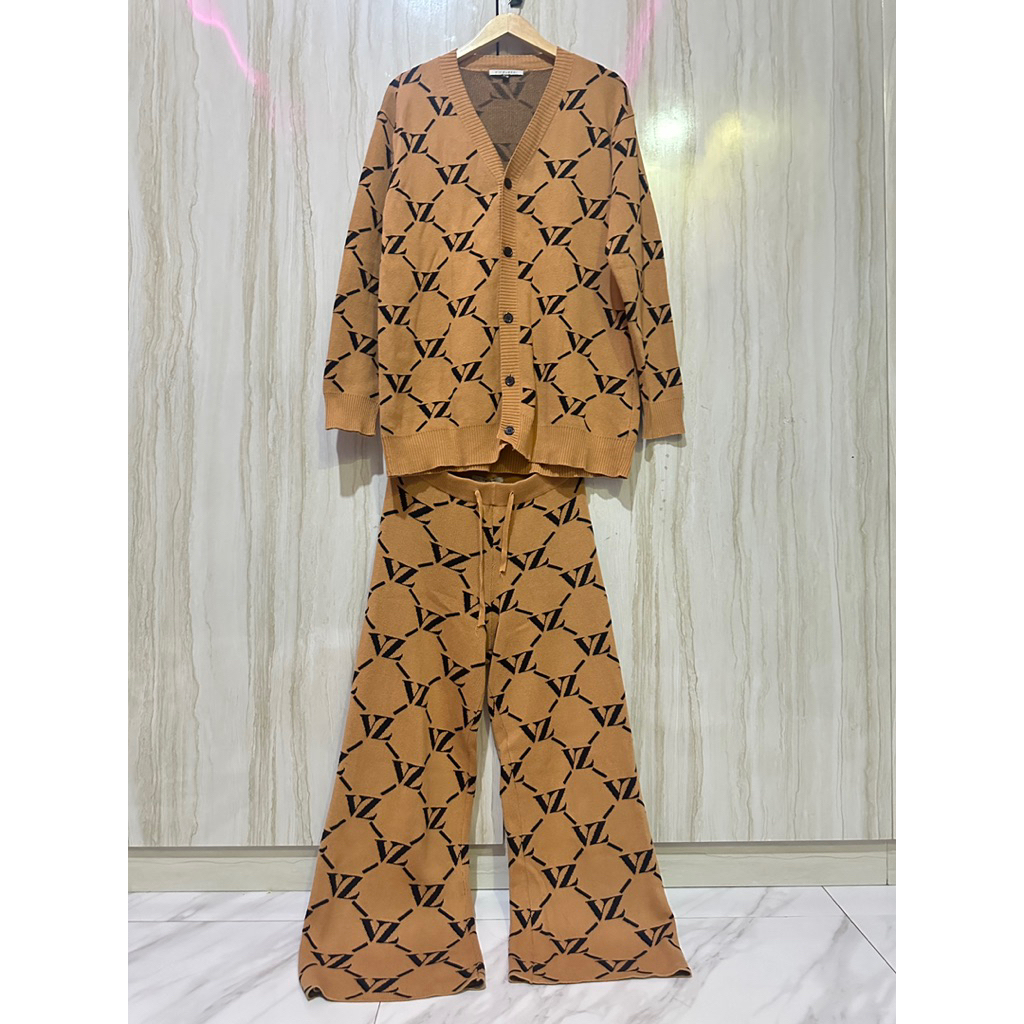 Preloved One set vivi zubedi Monogram Knitwear Set by Vivi Zubedi