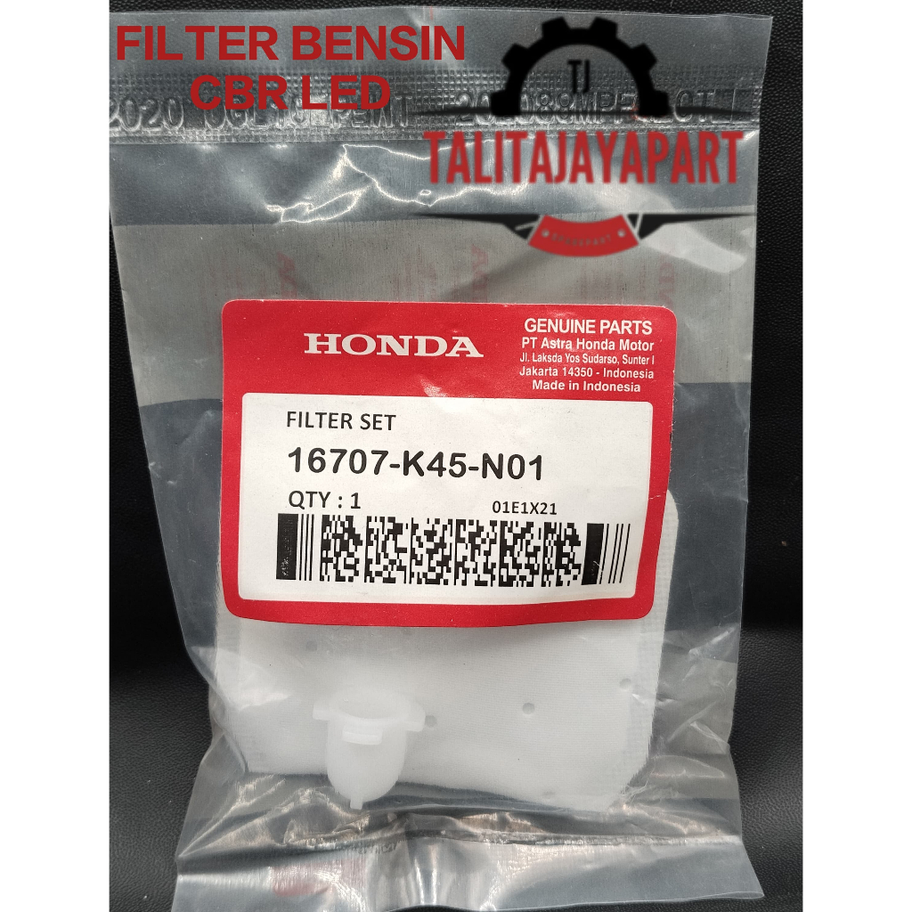 16707-K45-N01 Filter Bensin Filter Pelamung Cbr Led