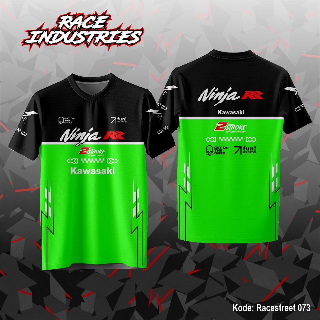 JERSEY RACING FULL PRINTING NINJA RR BAHAN MILANO DRY FIT ADEM #RC-073